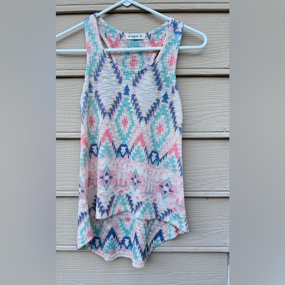 Ginger G - South Western Design - Tank Top - Size L